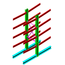 Heavy Duty Indoor &amp; Outdoor Cantilever Rack / Steel Arm Rack